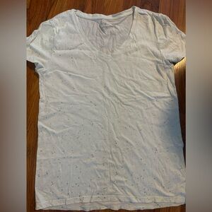 Gap top shot sleeves fleck size small